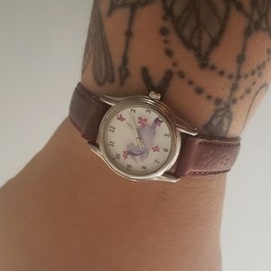 Genuine Leather Eore Watch Vintage with Butterfly